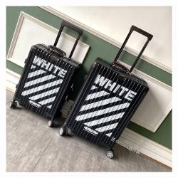 RIMOWA日默瓦官网联名款white旅行箱新款透明铝镁合金行李箱登机箱