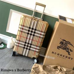 Rimowa/日默瓦官网拉杆箱Burberry/巴宝莉联名款铝镁合金登机箱托运箱