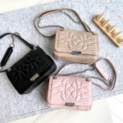 Furla/芙拉中国官网女包新款真皮Deliziosa花朵图案链条包