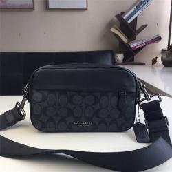 COACH蔻驰代购正品男包新款PVC拼皮Graham Crossbody相机包50715