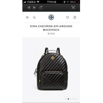 tory burch/托里伯奇中国官网TB KIRA CHEVRON ZIP-AROUND双肩包