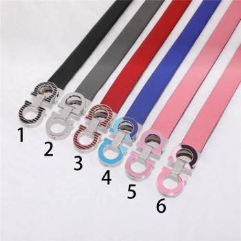 Ferragamo/菲拉格慕官网女士腰带GANCINI可调式2.5CM高档皮带