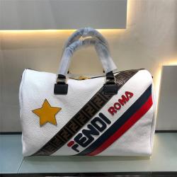 Fendi/芬迪男包新款FendiMania拼接字母LOGO旅行袋