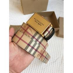 Burberry/巴宝莉中文官网男皮带新款Vintage 格纹3.5CM腰带