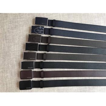 PRADA中文官网普拉达男士皮带​Saffiano皮革​3.5CM腰带2CM190