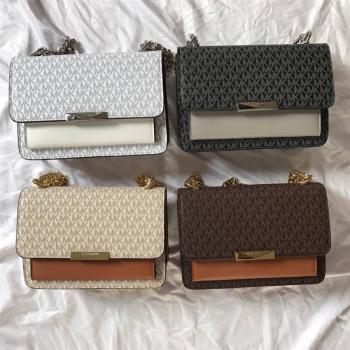 Michael Kors MK美国官网女包新款Jade小号老花斜挎包