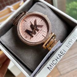 Michael Kors MK美国官网手表女新款镶钻石英玫瑰金女士腕表MK4335