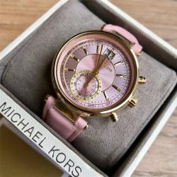 Michael Kors MK手表 Sawyer双日历真皮石英女表腕表MK6226