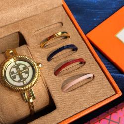 TORY BURCH TB汤丽柏琦女士手表REVA_CUFF钢表带石英腕表TBW4037