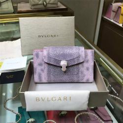 Bvlgari/宝格丽水蛇皮Serpenti Forever系列链条钱包手拿包288030