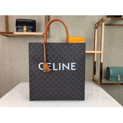 celine官网香港赛琳CABAS CELINE TRIOMPHE帆布大号托特包190402