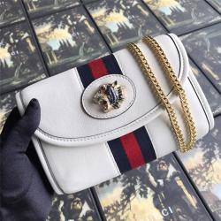 gucci官网价格古驰真皮金属虎头Rajah系列迷你链条包573797