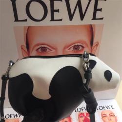 LOEWE罗意威官网中文官方女包真皮拼接拼色Panda熊猫包