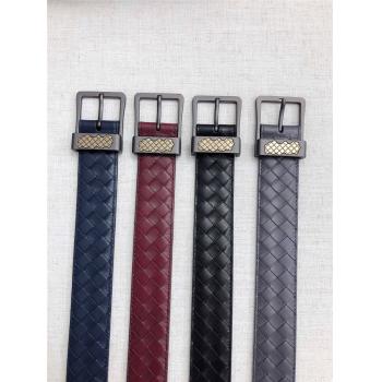 BOTTEGA VENETA BV男士代购货源经典编织皮带3.5cm宽度腰带
