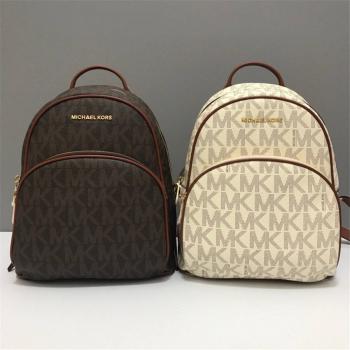 mk中国官网女士双肩包新款PVC老花中号ABBEY背包书包