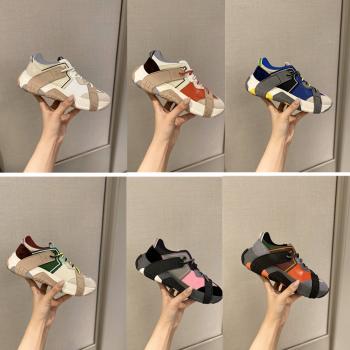 VALENTINO GARAVANI华伦天奴新款情侣鞋VLTN WOD拼色拼皮运动鞋