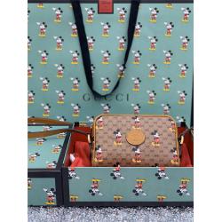 上海古奇专卖店女包新款迪士尼米老鼠印花Disney x Gucci肩背包602356