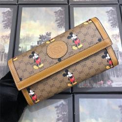 古奇专卖店女士新款米奇印花Disney x Gucci联名长款钱包602530