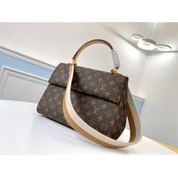 路易斯威登lv女包新款CLUNY 中号手袋邮差包M42735/M43653