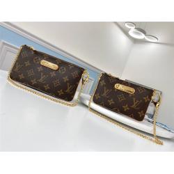 lv箱包女包新款老花Pochette Milla手袋链条包M60095/M60094