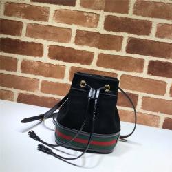 gucci澳洲官网古驰奢侈品交易女包新款磨砂麂皮GG迷你水桶包550620