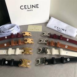 Celine/赛琳中国官网女士皮带新款TRIOMPHE 光滑小牛皮腰带45AK93