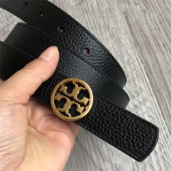 tory burch/托里伯奇美国官网TB女士皮带新款荔枝纹真皮TB扣2.5CM腰带