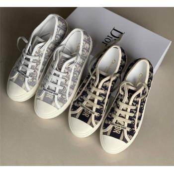 迪奥官网代购正品女鞋OBLIQUE印花WALK'N'DIOR运动鞋KCK211