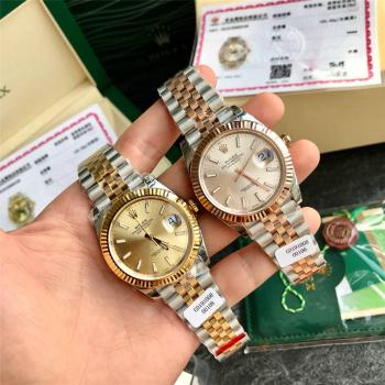 Rolex劳力士表价格腕表日志型防水18K玫瑰金全自动机械男表126331