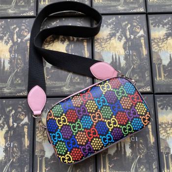 GUCCI古驰官方网站奢侈品打折网站新款魔幻跳跳糖系列小号肩背包相机包574886