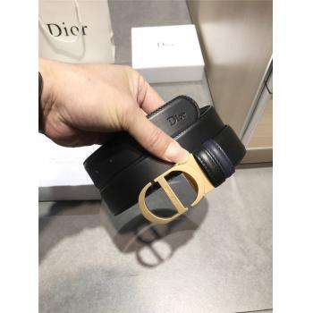 dior正品查询迪奥男士皮带新款平纹牛皮CD扣双面商务休闲腰带