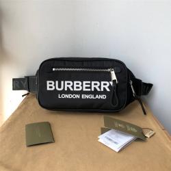 Burberry官网巴宝莉包包图片新款帆布徽标印花 ECONYL® 腰包80210891/80146031