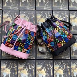 GUCCI古驰包包价格国外奢侈品网站新款魔幻跳跳糖系列水桶包598149