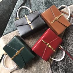gucci澳洲官网古驰奢侈品商城新款真皮Sylvie 1969系列小号手提包602781