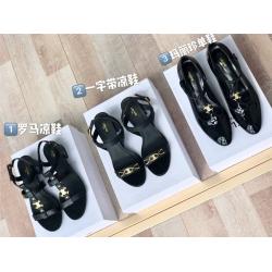 Celine/赛琳中文官网正品女鞋BABIES TRIOMPHE 牛皮凉鞋高跟鞋336523190