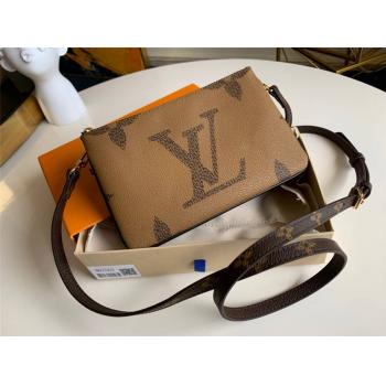 lv官方网站新款POCHETTE DOUBLE ZIP 肩带钱夹双子包M68762