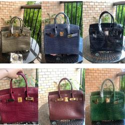 Hermes/爱马仕中文官网女包经典款全手工鳄鱼皮Birkin 30CM铂金包