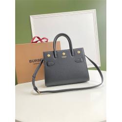 Burberry/巴宝莉包包官网价格Title迷你皮革双提柄泰尔勒手袋80246921