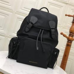 Burberry巴宝莉女包代购双肩包大号尼龙The Rucksack 军旅背包40154791