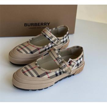 Burberry巴宝莉官方旗舰店鞋子Elstead Vintage Check玛丽珍鞋80243051
