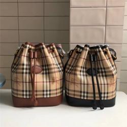 burberry官网巴宝莉经典款女包中古战马抽绳水桶包