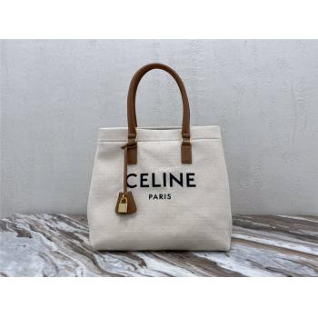 celine赛琳官网CABAS横款CELINE印花人造革和牛皮革手袋购物袋192162
