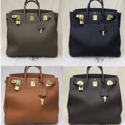 Hermes/爱马仕香港官网新款TOGO Birkin HAC 40铂金男款手提包