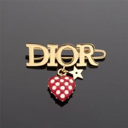 DIOR迪奥中国官网新款七夕限定系列爱心草莓AMOUR 发夹V0675