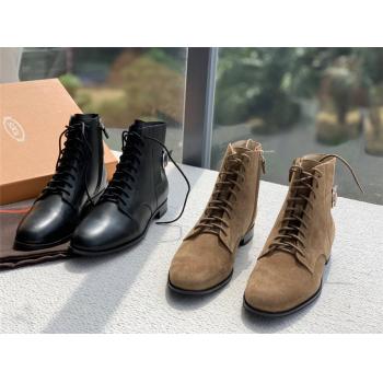 Tod's托德斯中文官网新款女靴麂皮真皮踝靴土豆丝英伦风短靴