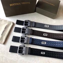 Bottega Veneta葆蝶家BV香港官网皮带小牛皮编织男款高端商务腰带