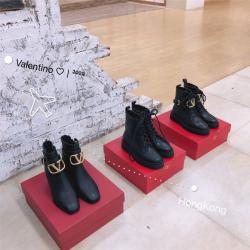 VALENTINO/华伦天奴专柜官网新款女靴VLogo Signature 马丁靴