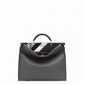 FENDI香港官网芬迪男包PEEKABOO ICONIC FIT Selleria手袋公文包7VA406