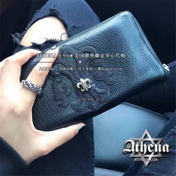 Chrome Hearts CH克罗心正品代购新款纯银童军花长拉链钱包W017