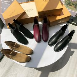 Tod's托德斯中文官网新款女靴女士牛皮麂皮踝靴短靴XXW73B0BR70